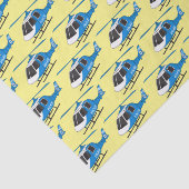 Niedliche Polizeiabteilung Hubschrauber Chopper Ca Seidenpapier (Ausschnitt)