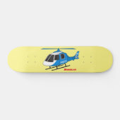 Niedliche Polizeiabteilung Hubschrauber Chopper Ca Skateboard (Horizontal)