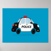 Niedliche Polizeiautobahn Art Poster (Vorne)