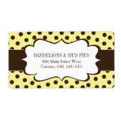 Niedliche Polk a Dot Shipping Labels (Vorne)