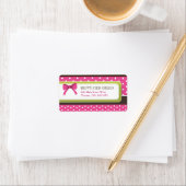 Niedliche Polk a Dot & Shipping Labels Adressaufkleber (Insitu)