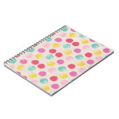 Niedliche Polka Dot Pattern Notizblock (Linke Seite)