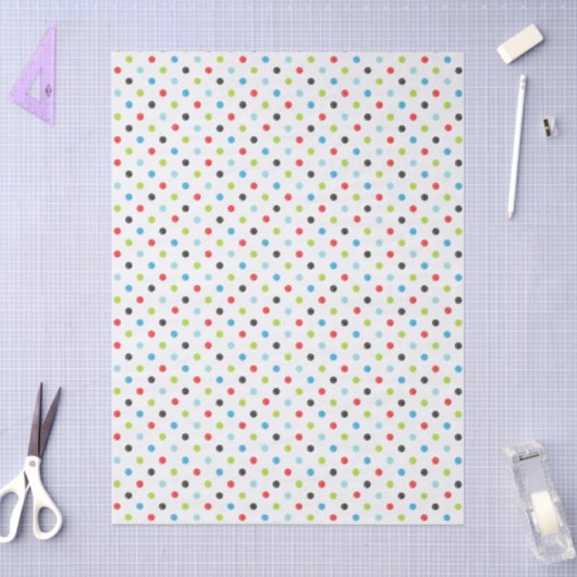 Niedliche Polka Dot Pattern Weihnachten Seidenpapier (Basteln)