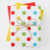 Niedliche Polka Dot Theme Geschenkpapier Set (Beispiel)