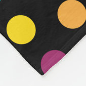 Niedliche Polka Dots Fleecedecke (Ecke)