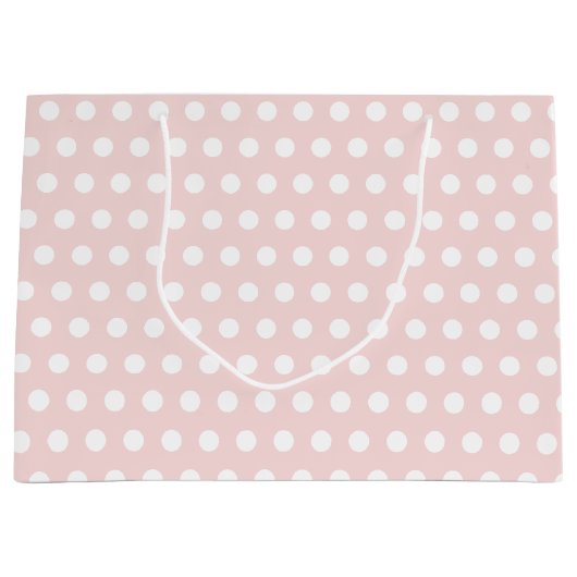 Niedliche Polka Dots Große Geschenktüte (Vorderseite)