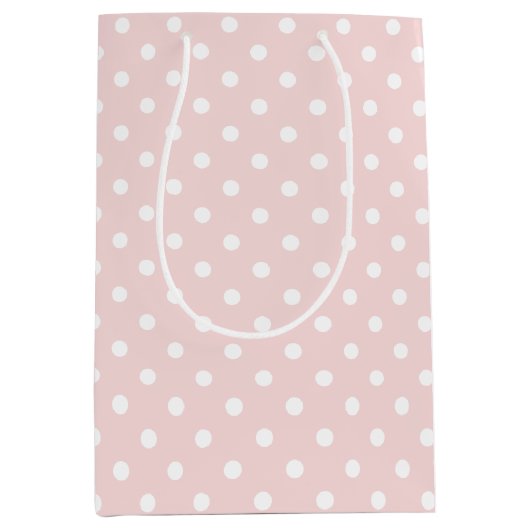 Niedliche Polka Dots Mittlere Geschenktüte (Vorderseite)