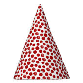 Niedliche Polka-Punkte aus der Roten Hand Partyhütchen (Rechts)