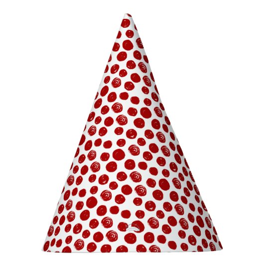 Niedliche Polka-Punkte aus der Roten Hand Partyhütchen (Rechts)