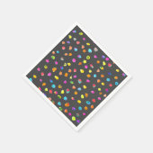 Niedliche Polka Punkte farbenfrohe Flecken whimsic Serviette (Ecke)