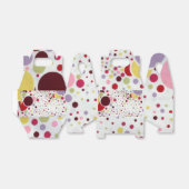 niedliche Polka-Punkte Geschenkschachtel (Ungefaltet)