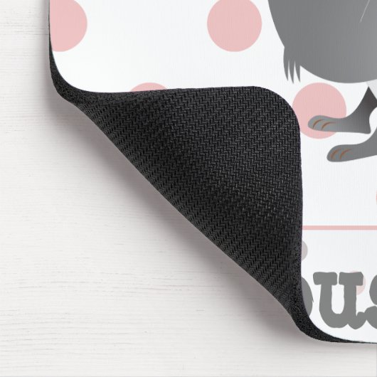 Niedliche Polka-Punkte Mousepad (Ecke)