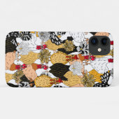 Niedliche polnische Hühner Case-Mate iPhone Hülle (Rückseite (Horizontal))