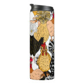 Niedliche polnische Hühner Thermosbecher (Nach rechts gedreht)