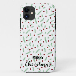 Niedliche Polska dot Christmas tree Red Green Case-Mate iPhone Hülle