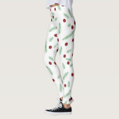 Niedliche Polska dot Christmas tree Red Green Leggings (Links)