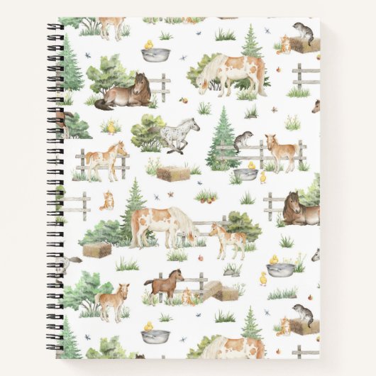 Niedliche Ponys Notizblock (Vorderseite)