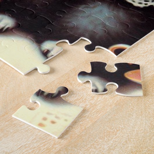 Niedliche Poodle-Illustration Puzzle (Seite)