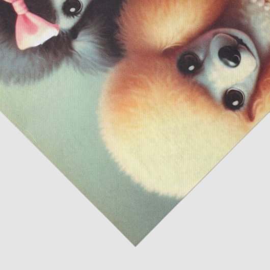 Niedliche Poodle-Illustration Seidenpapier (Ausschnitt)