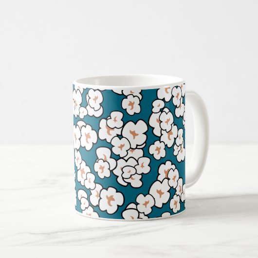 Niedliche Popcorn-Kaffee-Tasse Kaffeetasse (VorderseiteRechts)