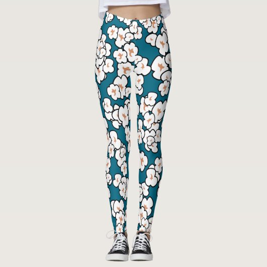 Niedliche Popcorn-Leggings Leggings (Vorderseite)