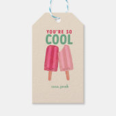 Niedliche Popsicles Summer Gift Tag Geschenkanhänger (Vorderseite)
