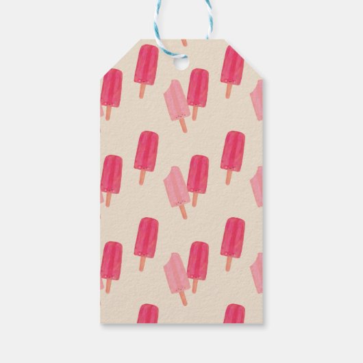 Niedliche Popsicles Summer Gift Tag Geschenkanhänger (Rückseite)