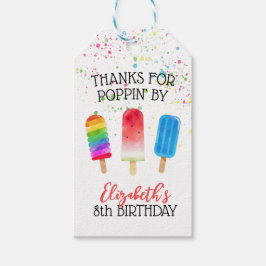 Niedliche Populationen Custom Birthday Favor Tag Geschenkanhänger