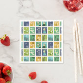 Niedliche Porto Briefmarke Papier Napkins Serviette (Beispiel)