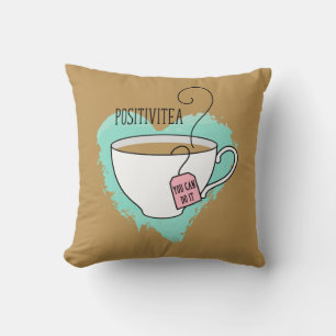 Niedliche Positivitea Geschenk für neue Zuhause Kissen