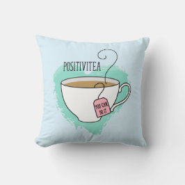 Niedliche Positivitea Geschenk für neue Zuhause Kissen