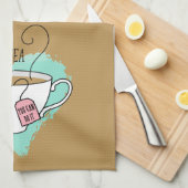 Niedliche Positivitea Geschenk für Tee Lover Geschirrtuch (Viertel Falte)