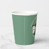 Niedliche Possum Illustration Light Green Personal Pappbecher (Rechts)