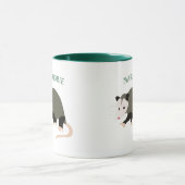Niedliche Possum-Illustration Personalisiert Tasse (Zentrum)