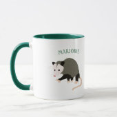 Niedliche Possum-Illustration Personalisiert Tasse (Links)