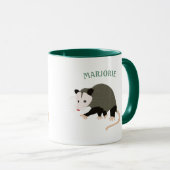 Niedliche Possum-Illustration Personalisiert Tasse (VorderseiteRechts)