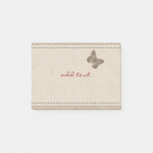 Niedliche Post it with Gold Butterfly Linse Post-it Klebezettel