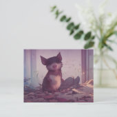 Niedliche Postkarte (Stehend Vorderseite)