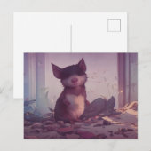 Niedliche Postkarte (Vorne/Hinten)