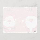 Niedliche Postkarte des Weihnachtsmanns (Rückseite)