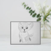 Niedliche Postkarte für Jeder Anlass (Stehend Vorderseite)