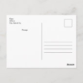 Niedliche Postkarte für Schafe (Rückseite)