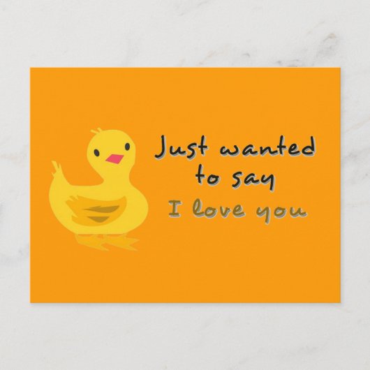 Niedliche Postkarte mit Entnahme (Vorderseite)