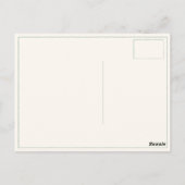 Niedliche Postkarte mit Illustrierter Liebe (Rückseite)