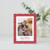 Niedliche Postkarten für das Foto "Custom Red Star (Stehend Vorderseite)