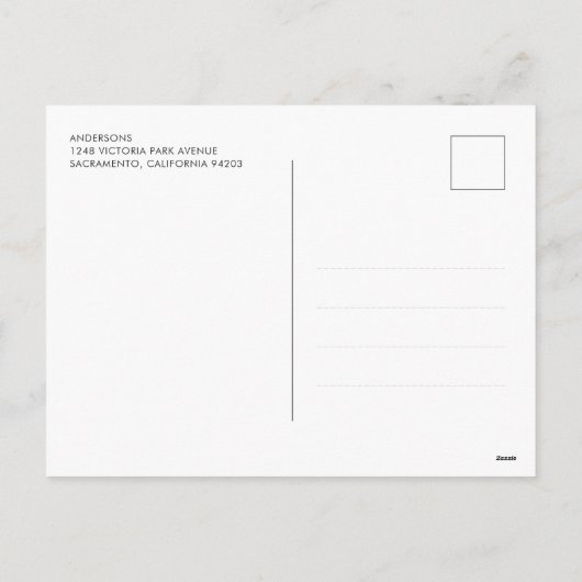 Niedliche Postkarten für das Foto "Custom Red Star (Rückseite)