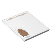 Niedliche Potato-Grün-Cartoon-Abbildung Notizblock (angewinkelt)