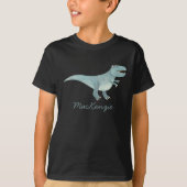 Niedliche prähistorische T-Rex Dinosaur Personalis T-Shirt (Vorderseite)