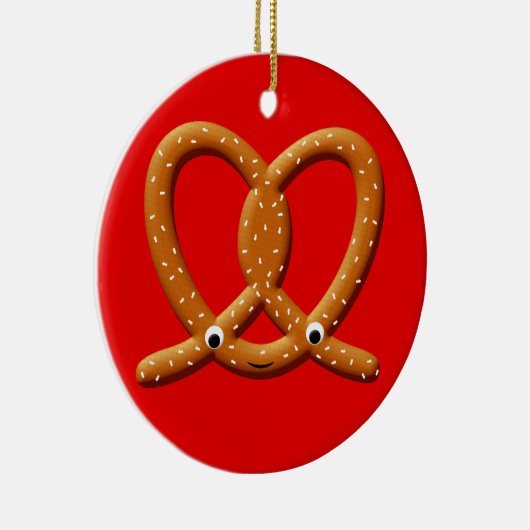 Niedliche Prätzel Zeichnend Drucke Keramik Ornament (Rechts)