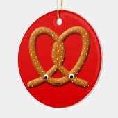 Niedliche Prätzel Zeichnend Drucke Keramik Ornament (Links)